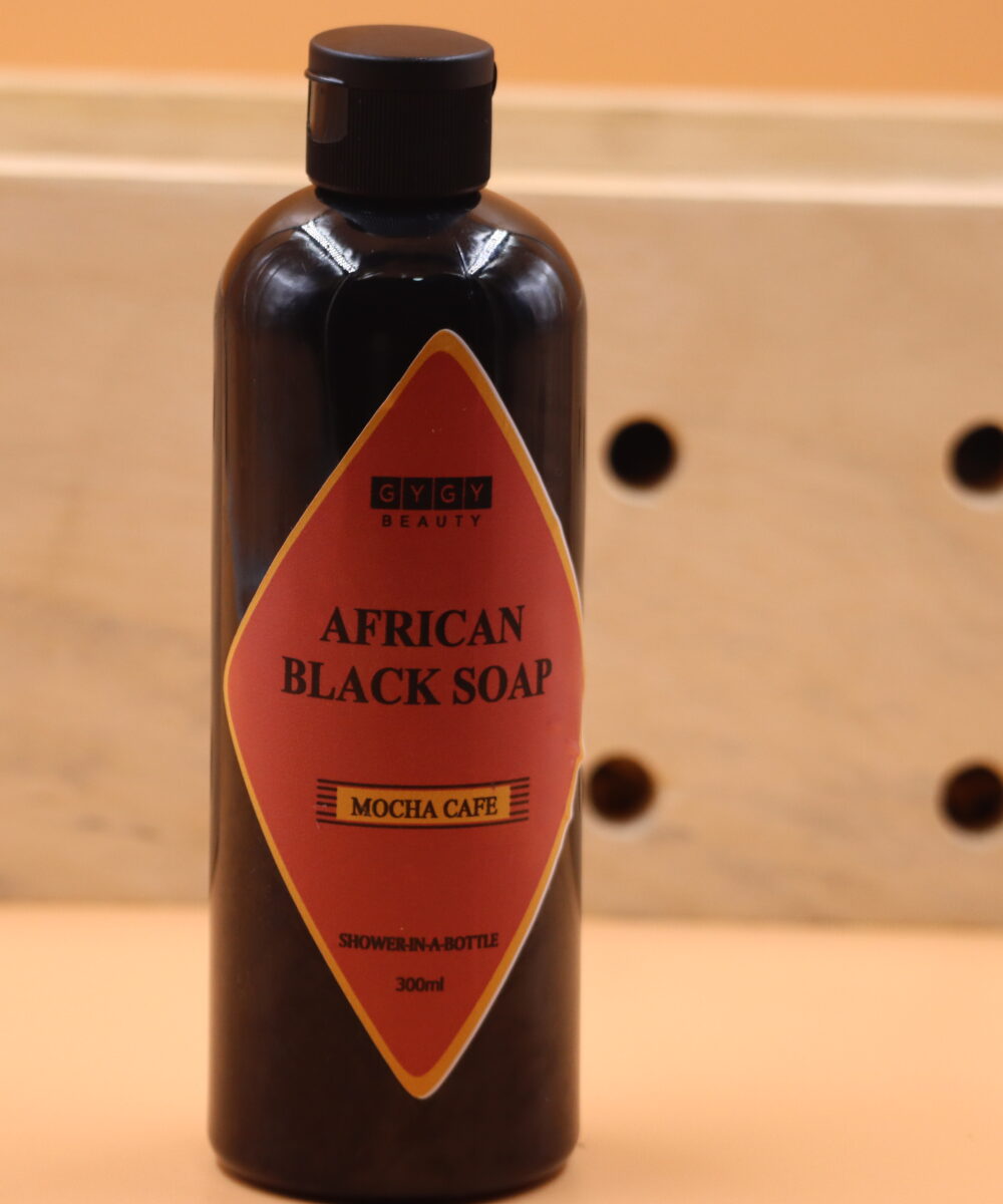 African Black Soap (Mocha Cafe) – Shower-In-A-Bottle
